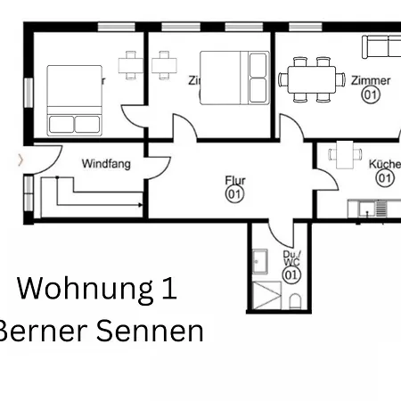 Nordsee-peerhuus Appartement *